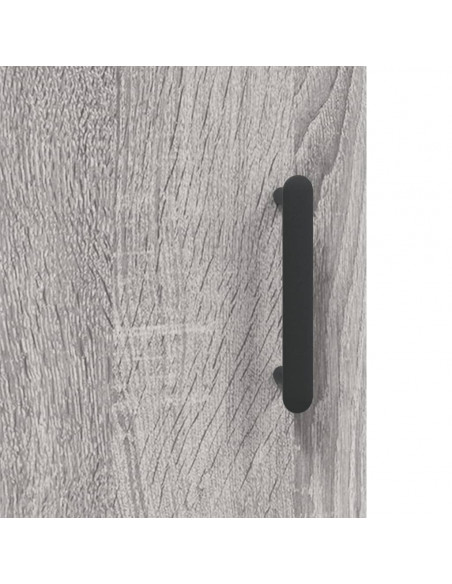 Credenza Grigio Sonoma 69,5x34x180 cm in Legno Multistrato