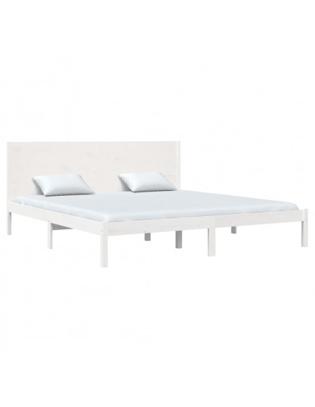 Giroletto Bianco in Legno Massello 180x200 cm Super King