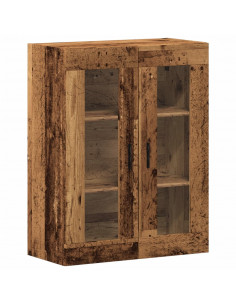 Mobile a Parete Legno Antico 69,5x34x90 cm 2