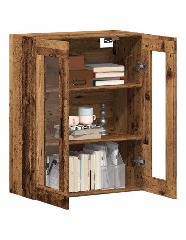 Mobile a Parete Legno Antico 69,5x34x90 cm