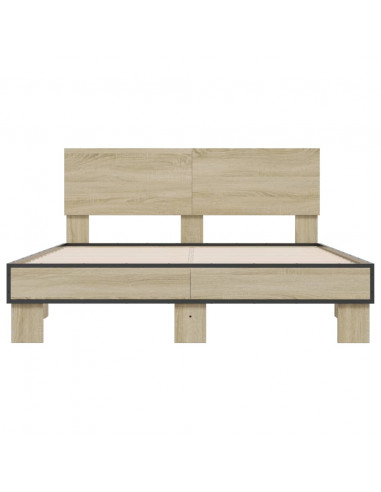 Giroletto Rovere Sonoma 140x190 cm in Legno Multistrato Metallo