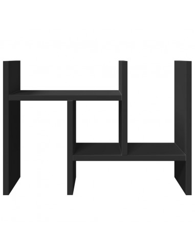 Organizer Scrivania Nero 34,5x15,5x35,5 cm in Legno Multistrato