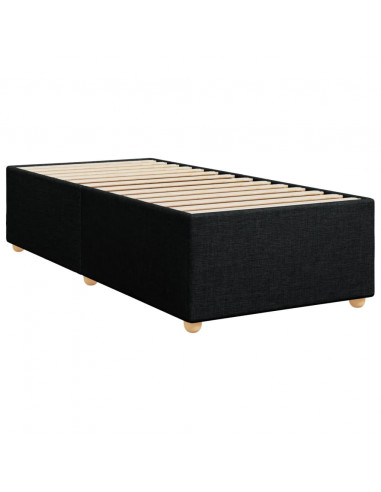 Giroletto a Molle con Materasso Nero 80x200 cm inTessuto