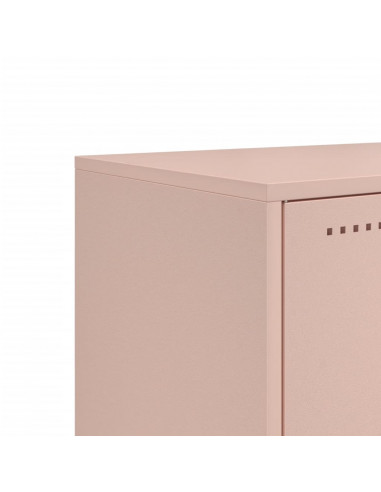 Mobile TV Rosa 100,5x39x43,5 cm in Acciaio Laminato a Freddo