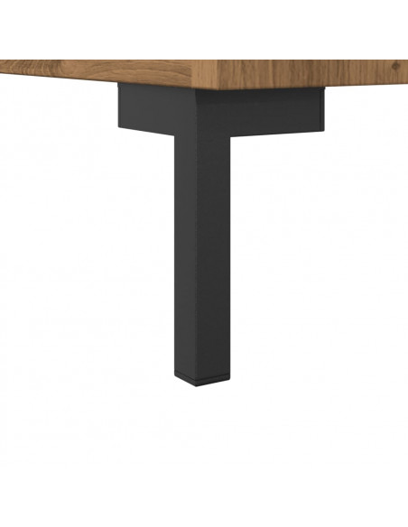Credenza Rovere Artigianale 90x34x80 cm in Legno Multistrato