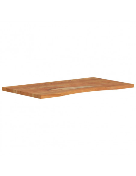 Piano Scrivania 80x50x2,5 cm Rettangolare Legno Massello Acacia