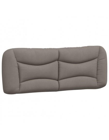 Letto con Materasso Tortora 180x200 cm in Tessuto