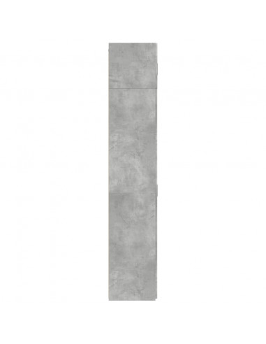 Armadietto Grigio Cemento 70x42,5x225 cm in Legno Multistrato