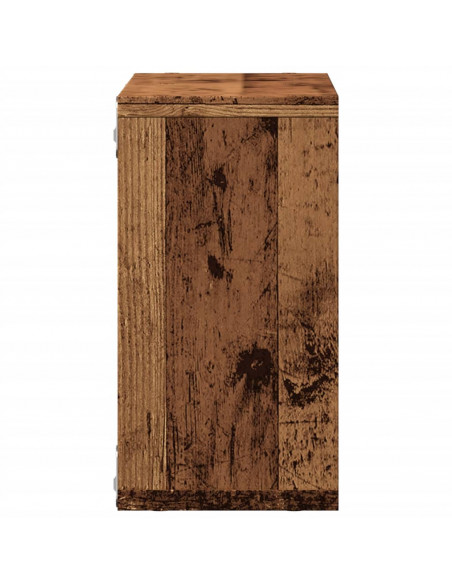 Mobile a Parete 60x16x30 cm Legno Antico in Legno Multistrato