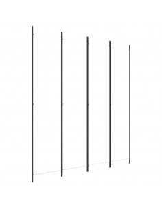 Divisorio a 4 Pannelli Bianco 200x220 cm Tessuto 2