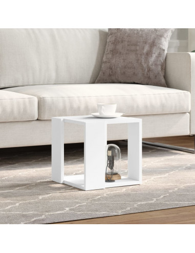 Tavolino da Salotto Bianco 32x32x30 cm in Legno Multistrato