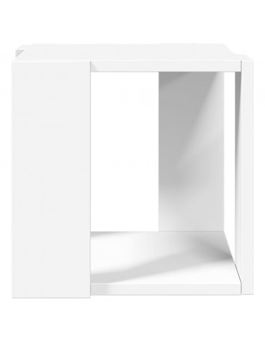 Tavolino da Salotto Bianco 32x32x30 cm in Legno Multistrato