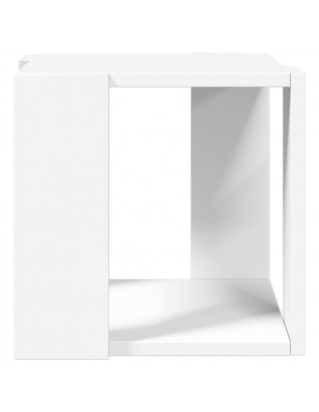 Tavolino da Salotto Bianco 32x32x30 cm in Legno Multistrato