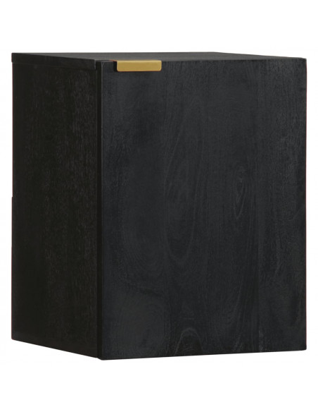 Set Mobili da Bagno 5 pz Nero in Legno Multistrato