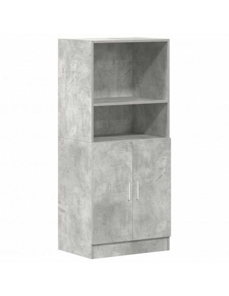 Set di Mobili da Cucina 3 pz Grigio Cemento in Truciolato