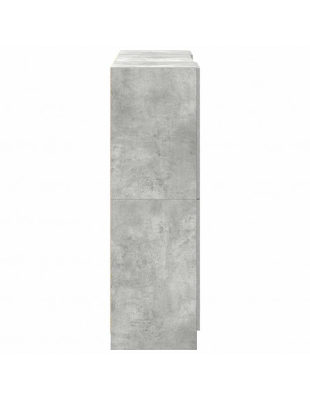 Set di Mobili da Cucina 3 pz Grigio Cemento in Truciolato