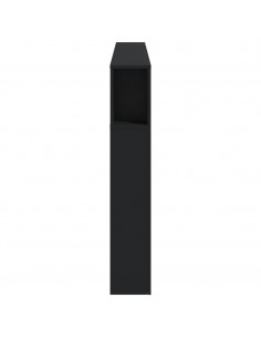 Testiera LED Nera 180x18,5x103,5 cm Legno Multistrato 2