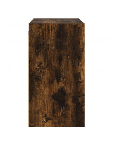 Mobile a Muro con Ante in Vetro Rovere Fumo 68x37x68,5 cm