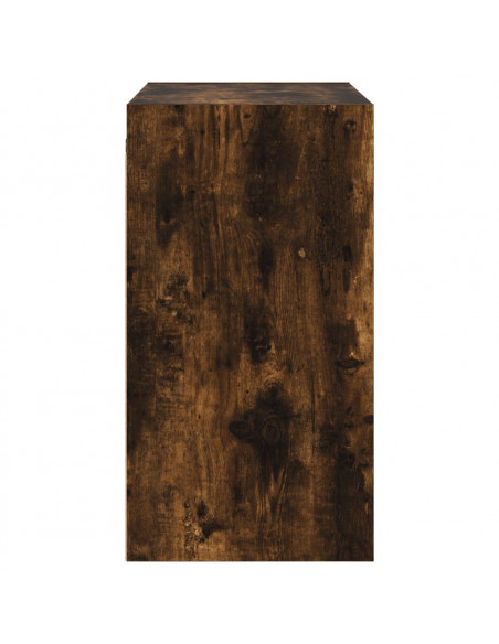 Mobile a Muro con Ante in Vetro Rovere Fumo 68x37x68,5 cm