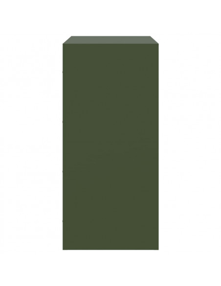 Credenza Verde Oliva 67x39x83 cm in Acciaio