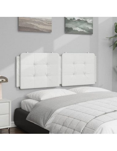 Cuscino Testiera Bianco 140 cm in Similpelle