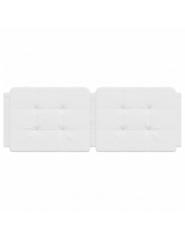 Cuscino Testiera Bianco 140 cm in Similpelle