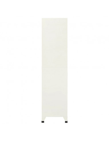 Armadietto con Serratura Grigio e Blu 90x45x180 cm in Acciaio