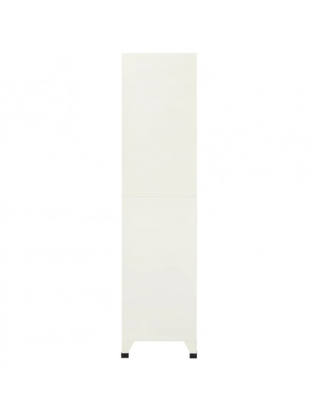 Armadietto con Serratura Grigio e Blu 90x45x180 cm in Acciaio