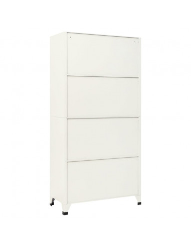 Armadietto con Serratura Grigio e Blu 90x45x180 cm in Acciaio