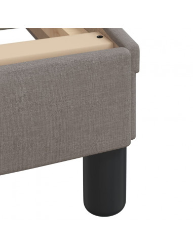 Giroletto con Testiera Tortora 80x200 cm in Tessuto