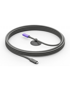 Logitech 952-000195 cavo USB USB 3.2 Gen 2 (3.1 Gen 2) 5 m USB C Grafite, Viola