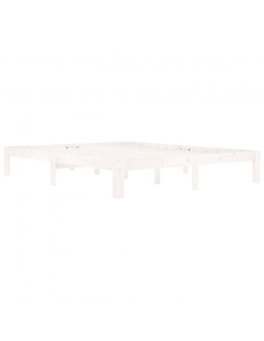 Giroletto Bianco in Legno Massello di Pino 160x200 cm