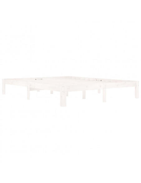 Giroletto Bianco in Legno Massello di Pino 160x200 cm