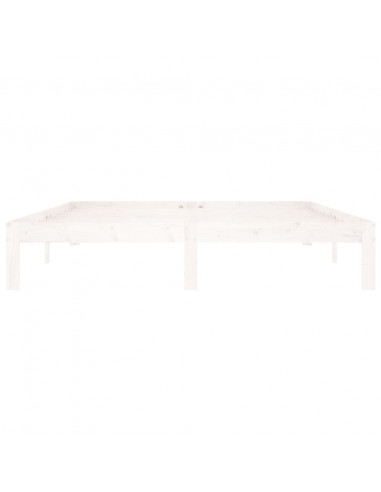 Giroletto Bianco in Legno Massello di Pino 160x200 cm