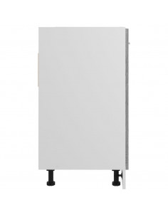 Mobiletto Grigio Sonoma 80x46x81,5 cm in Legno Multistrato