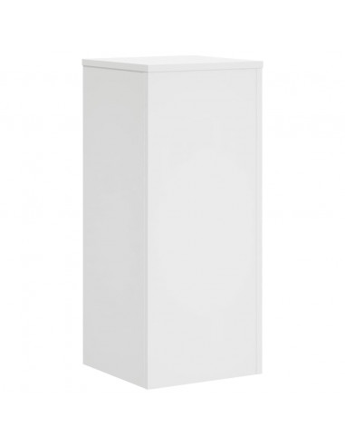 Supporti per Piante 2 pz Bianchi 30x30x70 cm Legno Multistrato