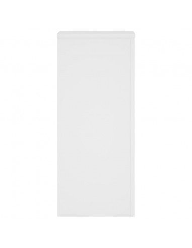 Supporti per Piante 2 pz Bianchi 30x30x70 cm Legno Multistrato