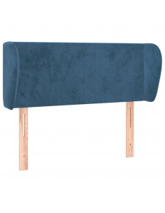 Testiera ad Orecchio Blu Scuro 83x23x78/88 cm in Velluto 2