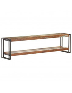 Mobile Porta TV 150x30x40 cm in Legno Massello di Recupero 2