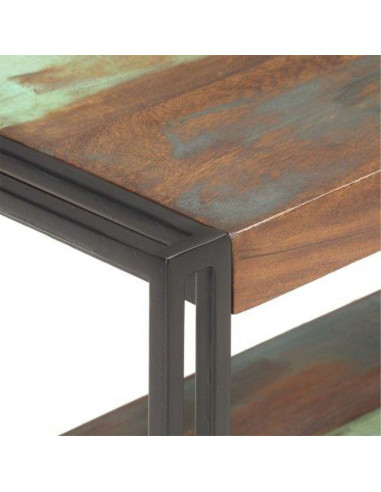 Mobile Porta TV 150x30x40 cm in Legno Massello di Recupero