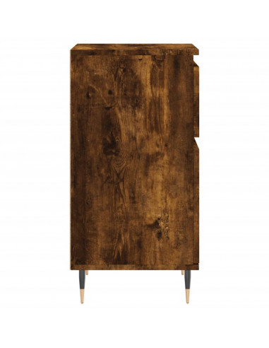 Credenze 2 pz Rovere Fumo 40x35x70 cm in Legno Multistrato