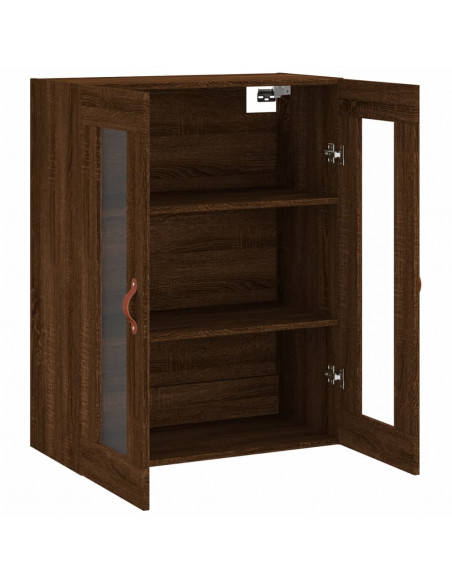 Mobile a Parete Rovere Marrone 69,5x34x90 cm