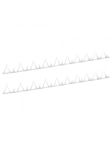 Spuntoni da Parete 2 pz in Acciaio 1 m