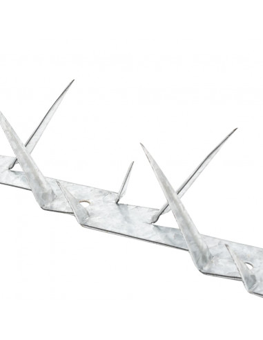 Spuntoni da Parete 2 pz in Acciaio 1 m