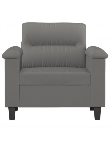 Poltrona Grigio Scuro 60 cm in Tessuto Microfibra