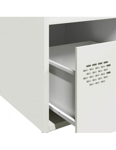 Credenza Bianca 35x39x103,5 cm in Acciaio