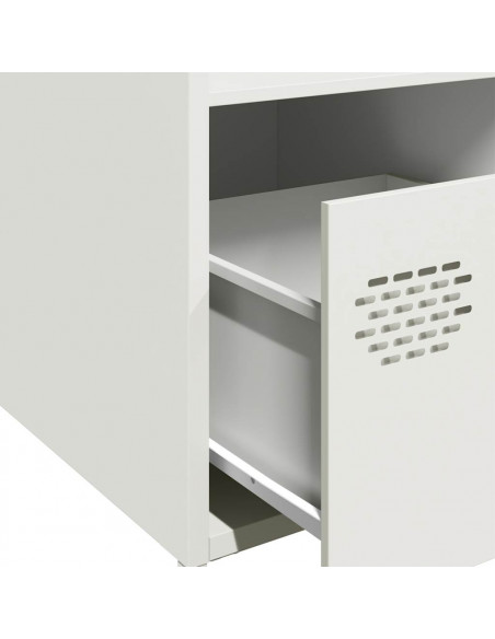 Credenza Bianca 35x39x103,5 cm in Acciaio