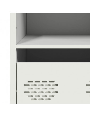 Credenza Bianca 35x39x103,5 cm in Acciaio