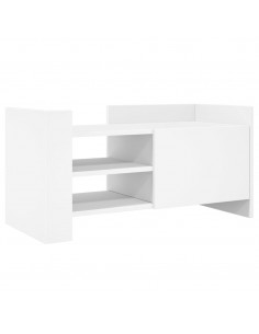 Mobile Porta TV Bianco 80x35x40 cm in Legno Multistrato 2
