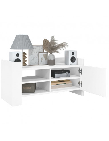 Mobile Porta TV Bianco 80x35x40 cm in Legno Multistrato